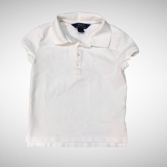 Polo Ralph Lauren Other - Polo Girl’s White Short Sleeve Polo Shirt Size 6